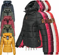 Marikoo Designer Damen Herbst Winter Jacke FVSC Steppjacke Gesteppt SOLE Parka