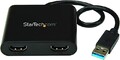 StarTech.com USB 3.0 auf Dual HDMI Adapter - 1x 4K 30Hz & 1x 1080p - extern.