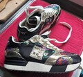 Edle Sneaker*REPLAY*Gr. 40*schwarz-bunt-Glitzer-Lack*sehr detailverliebt