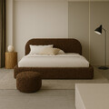 Polsterbett MOON Boucle 90 120 140 160 180 200 Teddystoff