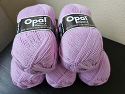 Opal Sockenwolle 4-fädig uni Woll-Paket 5x 100g neu - Lagerräumung