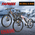 Elektrofahrrad 26 Zoll Mountainbike E-bike 250W Shimano Pedelec E-MTB 21-Gänge