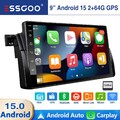 Autoradio 9" Android 15 64G Carplay Für BMW 3er E46 M3 Rover 75 MG ZT GPS SWC FM