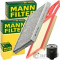 MANN FILTER INSPEKTIONSPAKET passend für VW POLO 6N BEETLE LUPO GOLF 4 BORA 1J
