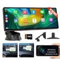 10.26" Wireless Apple CarPlay & Android Auto Touchscreen Autoradio FM BT 64GB