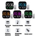 1 Stk LED Große digitale Wanduhr mit Alarm, Fernbedienung, Temperatur, Datum