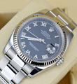 Rolex Datejust 36 Weißgoldlünette Ref 116234 Oysterband mit Rolex Box