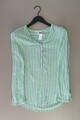 Esprit Langarmbluse Regular Bluse für Damen Gr. 38, M gestreift grün aus Viskose
