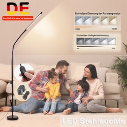 LED Stehleuchte Stehlampe Flexibler Schwanenhals Dimmbar Leselampe  Standleuchte