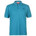 ✅👕 SLAZENGER Herren Polo Shirt Hemd S-4XL Fitness Sport Sommer Türkis TIP