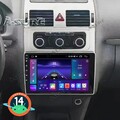 10.1 Carplay 2+32G Android 14 Autoradio NAVI Für VW Touran 1T1 1T2 1T3 2011-2014