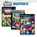 PS2 Die Sims 2: Gestrandet + Die Sims 2 Haustiere + Die Sims brechen aus mit OVP
