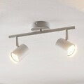 ELC LED Deckenleuchte weiß, schwenkbar & drehbar, 2-flammig, inkl. 2x 5W GU10