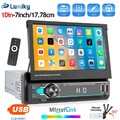 1DIN 7" Flip Autoradio Touch Screen Bildschirm Bluetooth SD USB MP5 Player Radio