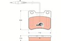 TRW Bremsbelagsatz Scheibenbremse COTEC GDB1031 für PEUGEOT 106 2 1 1A 1C BiFuel