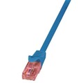 LogiLink Patchkabel Cat.6 U/UTP PrimeLine RJ45 Netzwerkkabel Blau 10m