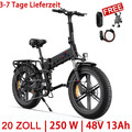 ENGWE E Bike 250W Elektrofahrräder Faltbares E-Mountainbike 48V 13Ah ENGINE X