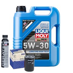 Motoröl 5W30 LIQUI MOLY Longtime High Tech 5L+MAHLE Ölfilter +Cera Tec