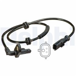 Delphi ABS-Sensor hinten links für Renault Clio Modus