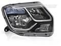 Scheinwerfer Halogen Rechts für Dacia Duster H79 Bj. 2013-2015 TFL H1 H7 Schwarz
