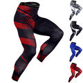 Herren Leggins Kompressions Hose Laufhose Tights Training Fitness Lang Sporthose