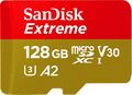 SanDisk Extreme microSDXC 128GB SD Adapter Rescue Pro Deluxe 160MB/s C3 V30 UHS