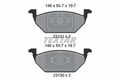 TEXTAR 2313001 Bremsbelagsatz, Scheibenbremse für AUDI SEAT SKODA STREETSCOOTER