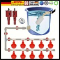 Futterautomat Hühner + Hühnertränke im Set Geflügel Futter Wasser Spender Tränke