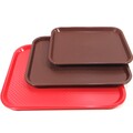 APS GASTRO Kunststoff Serviertablett Fastfood Kantine Tablett rot braun