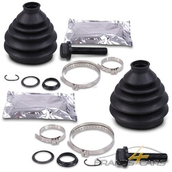 ATEC 2x FALTENBALGSATZ ANTRIEBSWELLE RADSEITIG FÜR VW BEETLE BORA CADDY GOLF# AUCH PASSEND FÜR VW NEW BEETLE PASSAT POLO TOURAN #