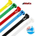 KABELBINDER lösbar 7,6 / 4,8 mm  wiederverwendbar wiederverschließbar ab 25 Stck