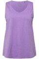 Ulla Popken Damen große Größen Top V Ausschnitt Classic ärmellos 724584