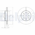 2x DELPHI Bremsscheibe BG2759 für HONDA LOTUS MG ROVER