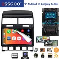 9" Autoradio Android 13 Apple CarPlay GPS Navi RDS KAM Für VW Touareg 2003-2010