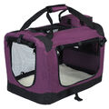 Hundebox Faltbare Hunde Transportbox Katzen Box Reisebox violett HT2025vl