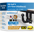 ANHÄNGERKUPPLUNG abnehmbar passend für VW Golf 5 inkl Elektrosatz EBA ABE NEU