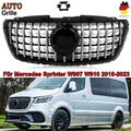 für Mercedes GT LOOK Grill Sprinter W907 B907 GLANZ CHROM Kühlergrill Frontgrill