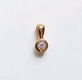 Ardeo Aurum Diamant Brillant Solitär Anhänger f Kette 585 14 K Gold Gelbgold Neu