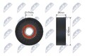 NTY Spannrolle, Keilrippenriemen  u.a. für AUDI, FORD, SEAT, SKODA, VW