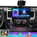 13.1" Android 14 4+64GB CarPlay Autoradio RDS Für Fiat Ducato Peugeot Boxer 2DIN