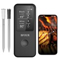 BFOUR Fleischthermometer Kabellos Grillthermometer mit Doppelsonde App-Steuerung