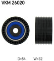 SKF VKM 26020 Umlenk-/Führungsrolle, Zahnriemen für ,DACIA,LADA,NISSAN,OPEL,RENA