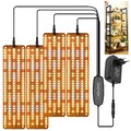 LED Pflanzenlampe Zimmerpflanzen Vollspektrum Grow Panel Pflanzenlicht Timer Veg