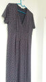 Hessnatur Kleid grau Stretch Modal Jersey A-Linie Größe 40 mit kurzen Ärmeln