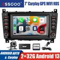 DAB+ 32G Android 13 Für Mercedes C-Klasse W203  Autoradio GPS NAVI BT Carplay