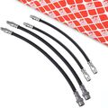 4x FEBI Bremsschlauch vorne hinten für MERCEDES W123 W124 W201 W126 SL R107