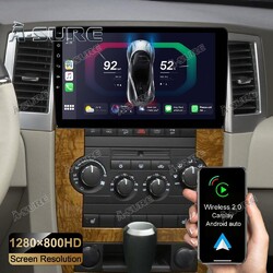 2+32GB Android 13 Autoradio CarPlay WiFi GPS Navi für Jeep Wrangler JK 2007-2017