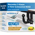 ANHÄNGERKUPPLUNG abnehmbar für Mercedes C-Klasse W202 93-00 +13pol E-Satz ABE