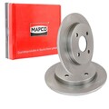 2x MAPCO BREMSSCHEIBEN 253mm VOLL HINTEN passend für FORD FIESTA FOCUS SCORPIO S