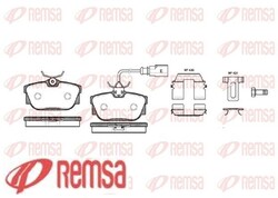REMSA 0767.12 Bremsbelagsatz für Scheibenbremse Bremsbelagsatz 